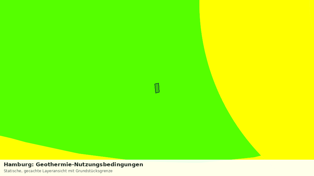 Statische Kartenansicht: Hamburg: Geothermie-Nutzungsbedingungen