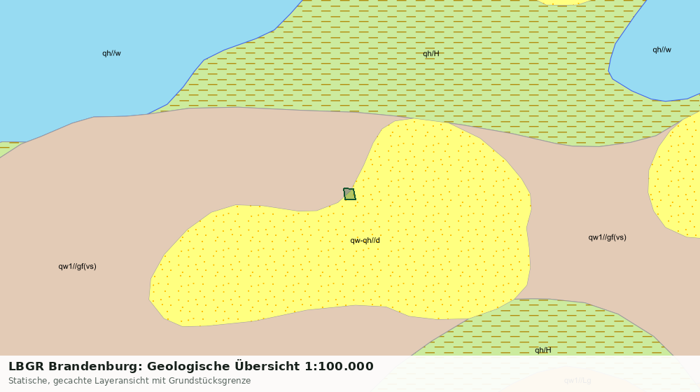 Statische Kartenansicht: LBGR Brandenburg: Geologische Übersicht 1:100.000