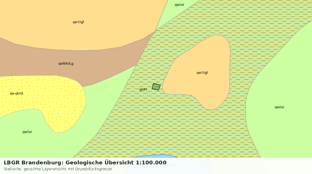 Statische Kartenansicht: LBGR Brandenburg: Geologische Übersicht 1:100.000
