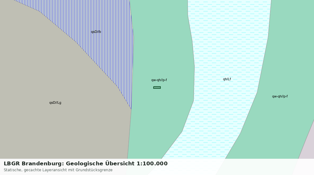 Statische Kartenansicht: LBGR Brandenburg: Geologische Übersicht 1:100.000