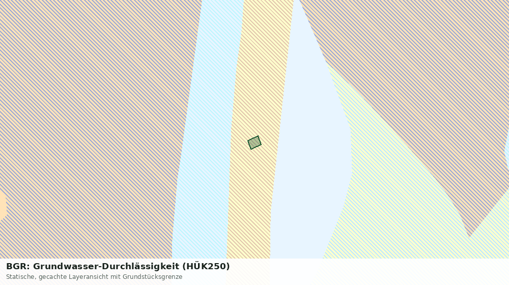 Statische Kartenansicht: BGR: Grundwasser-Durchlässigkeit (HÜK250)