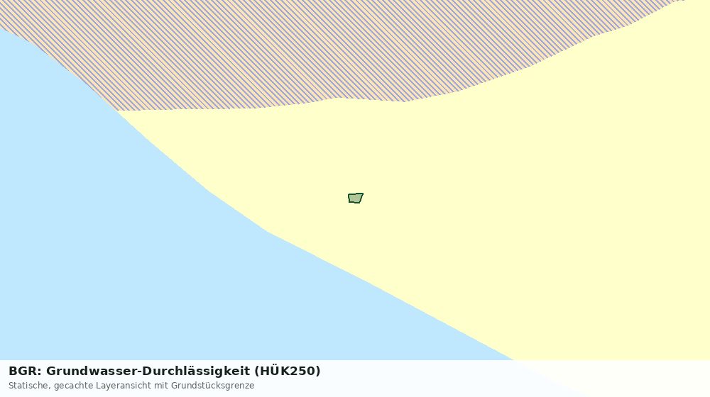 Statische Kartenansicht: BGR: Grundwasser-Durchlässigkeit (HÜK250)