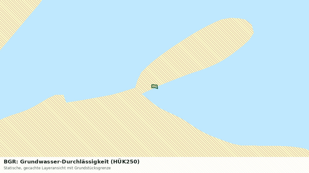 Statische Kartenansicht: BGR: Grundwasser-Durchlässigkeit (HÜK250)