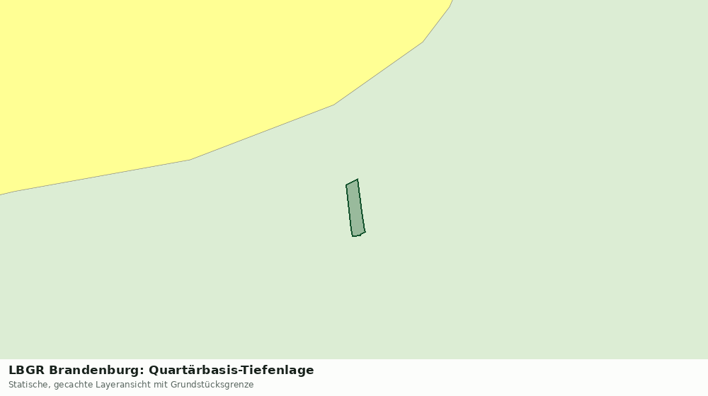 Statische Kartenansicht: LBGR Brandenburg: Quartärbasis-Tiefenlage