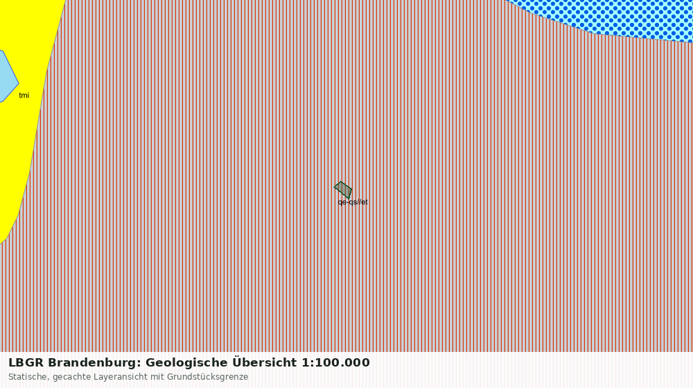 Statische Kartenansicht: LBGR Brandenburg: Geologische Übersicht 1:100.000