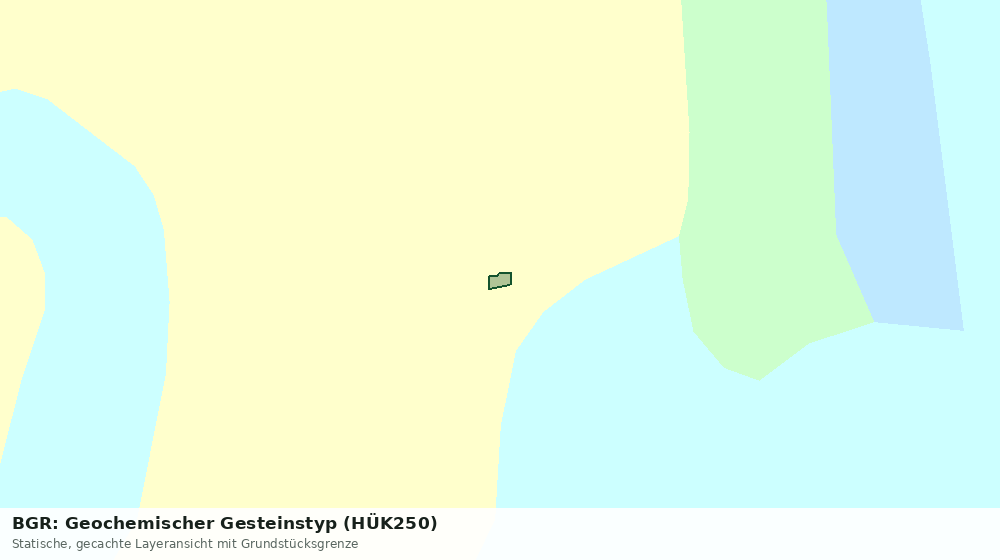 Statische Kartenansicht: BGR: Geochemischer Gesteinstyp (HÜK250)