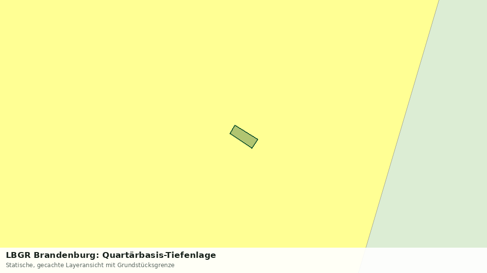 Statische Kartenansicht: LBGR Brandenburg: Quartärbasis-Tiefenlage