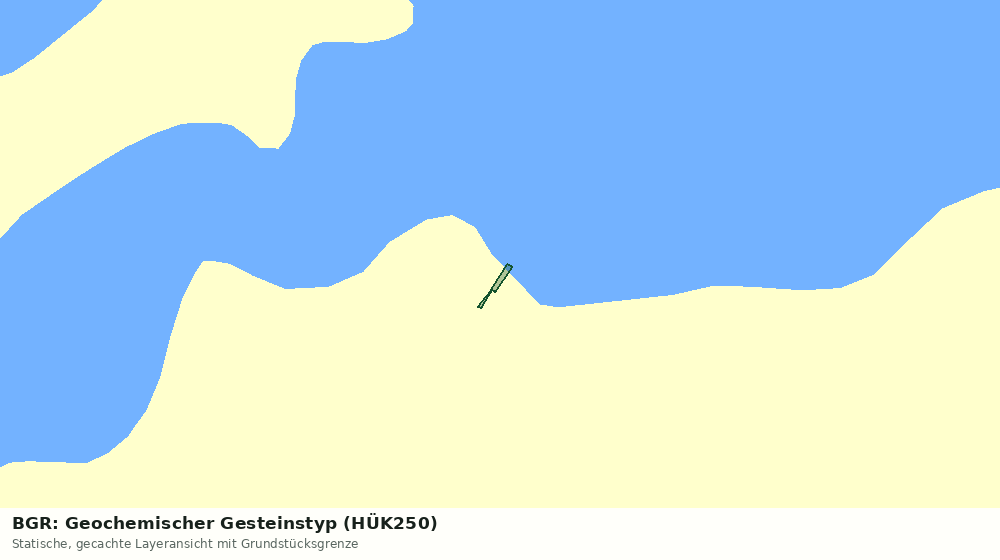 Statische Kartenansicht: BGR: Geochemischer Gesteinstyp (HÜK250)