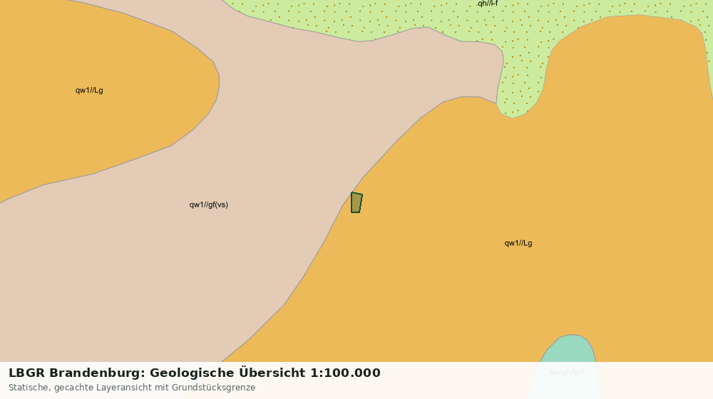 Statische Kartenansicht: LBGR Brandenburg: Geologische Übersicht 1:100.000