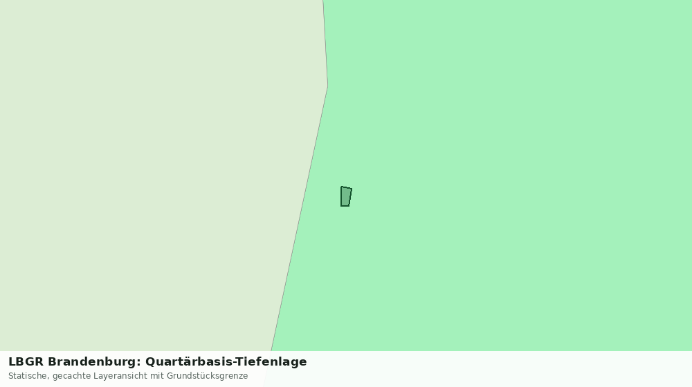 Statische Kartenansicht: LBGR Brandenburg: Quartärbasis-Tiefenlage
