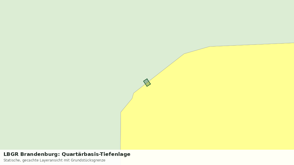 Statische Kartenansicht: LBGR Brandenburg: Quartärbasis-Tiefenlage