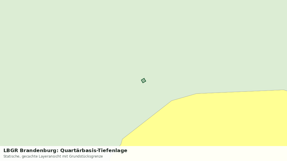 Statische Kartenansicht: LBGR Brandenburg: Quartärbasis-Tiefenlage