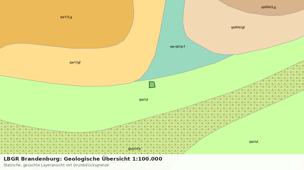 Statische Kartenansicht: LBGR Brandenburg: Geologische Übersicht 1:100.000