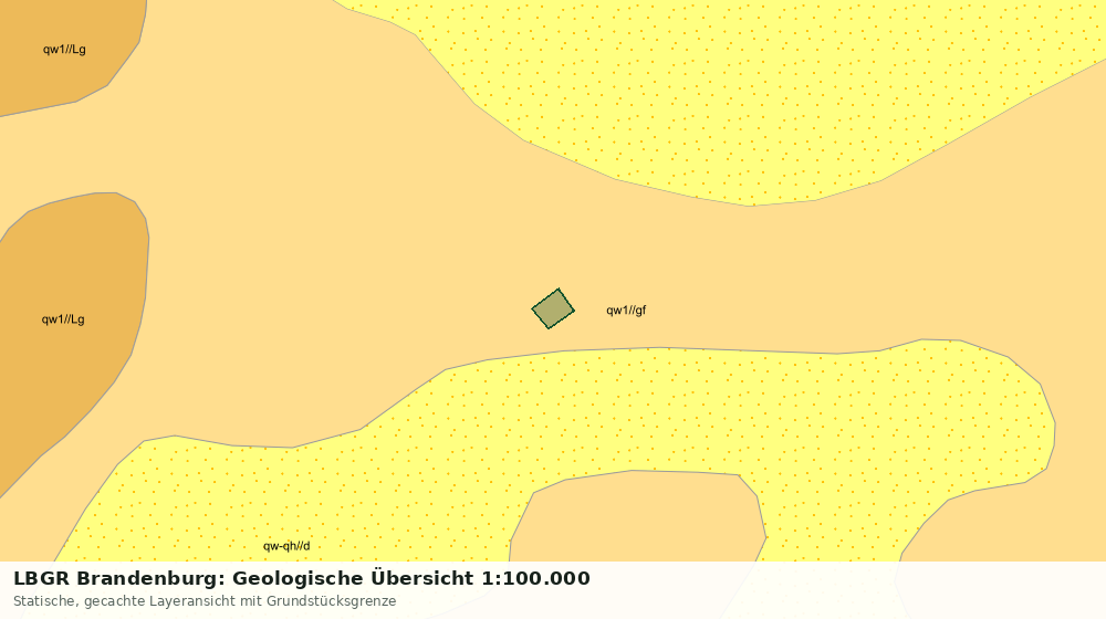 Statische Kartenansicht: LBGR Brandenburg: Geologische Übersicht 1:100.000
