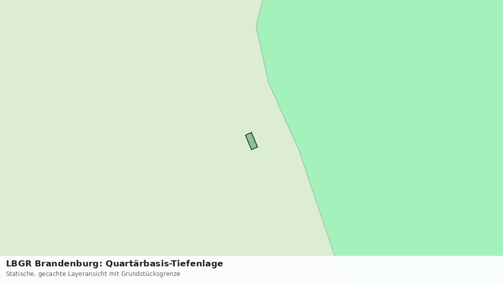 Statische Kartenansicht: LBGR Brandenburg: Quartärbasis-Tiefenlage