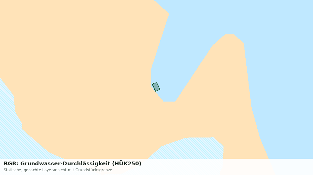 Statische Kartenansicht: BGR: Grundwasser-Durchlässigkeit (HÜK250)