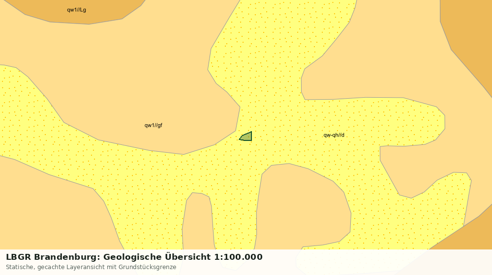 Statische Kartenansicht: LBGR Brandenburg: Geologische Übersicht 1:100.000