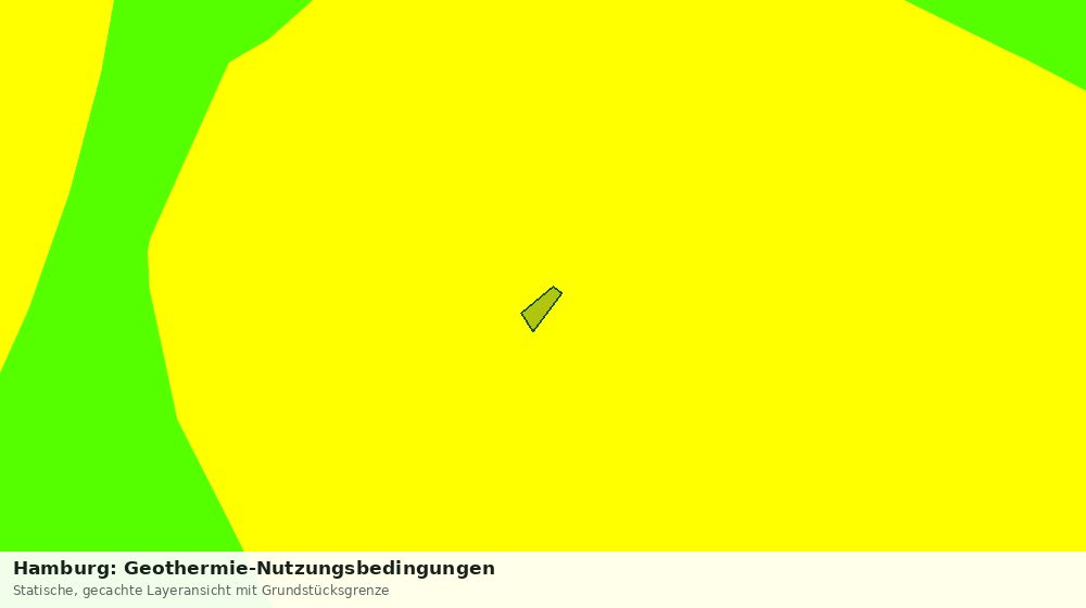 Statische Kartenansicht: Hamburg: Geothermie-Nutzungsbedingungen