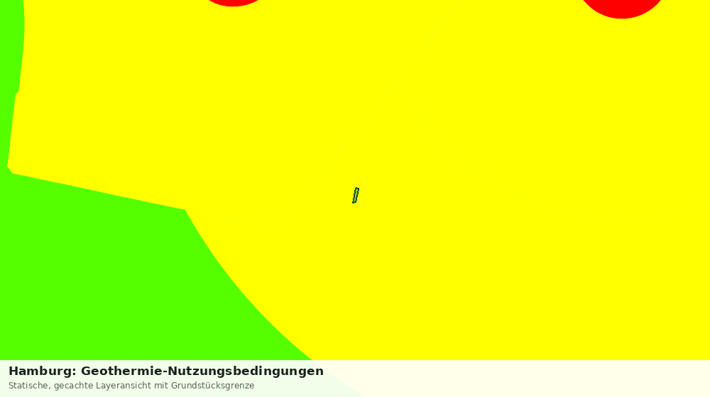Statische Kartenansicht: Hamburg: Geothermie-Nutzungsbedingungen