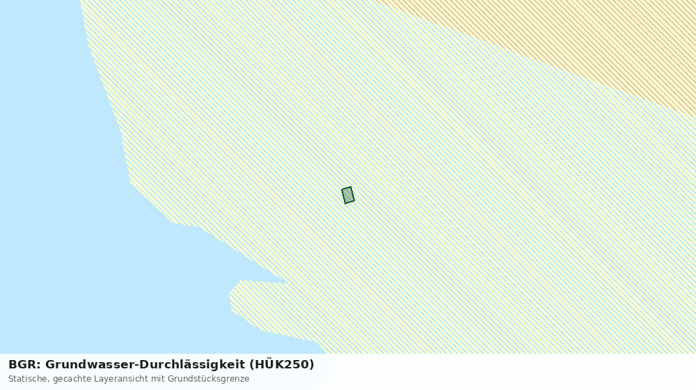 Statische Kartenansicht: BGR: Grundwasser-Durchlässigkeit (HÜK250)