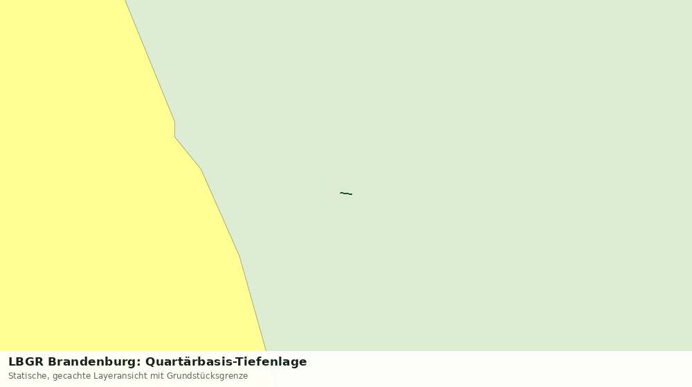 Statische Kartenansicht: LBGR Brandenburg: Quartärbasis-Tiefenlage