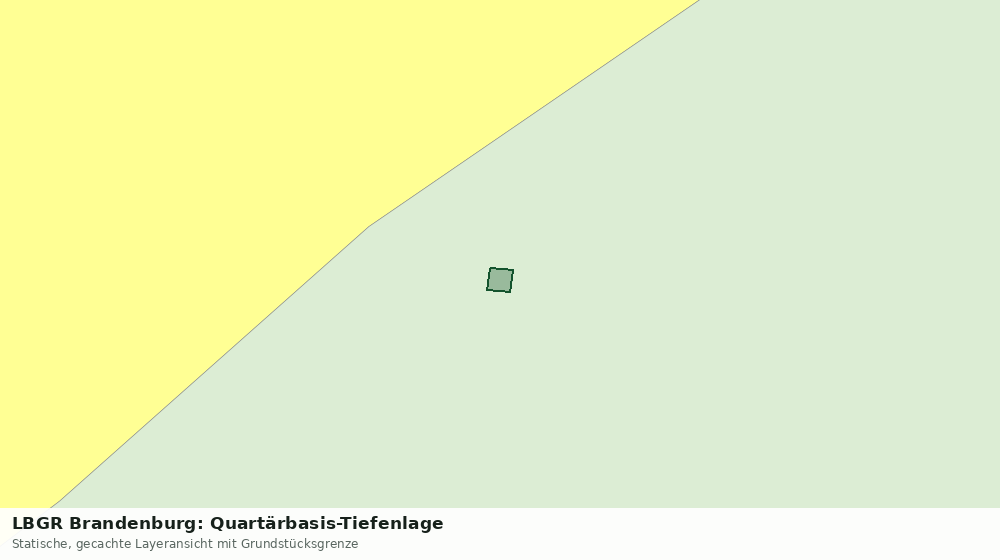 Statische Kartenansicht: LBGR Brandenburg: Quartärbasis-Tiefenlage