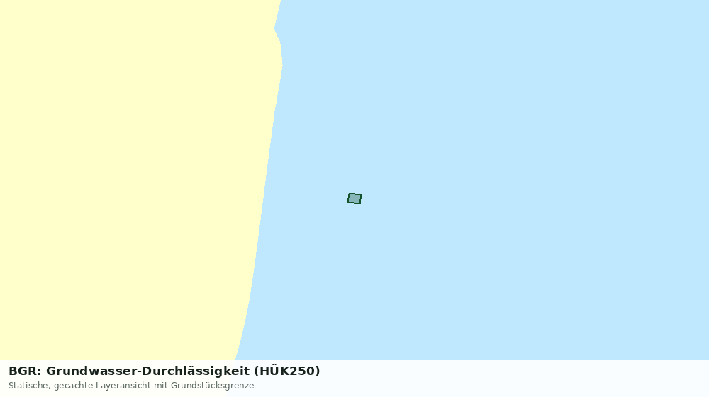 Statische Kartenansicht: BGR: Grundwasser-Durchlässigkeit (HÜK250)