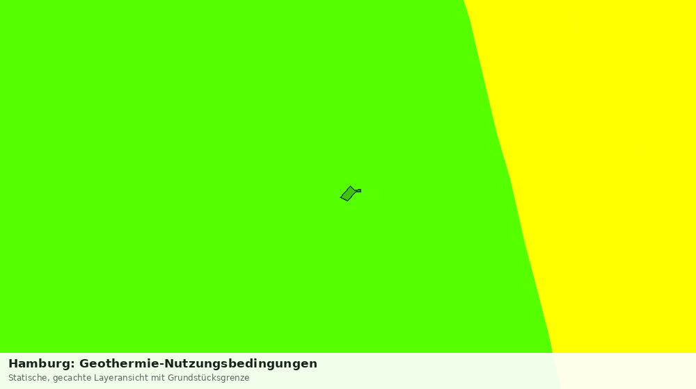 Statische Kartenansicht: Hamburg: Geothermie-Nutzungsbedingungen