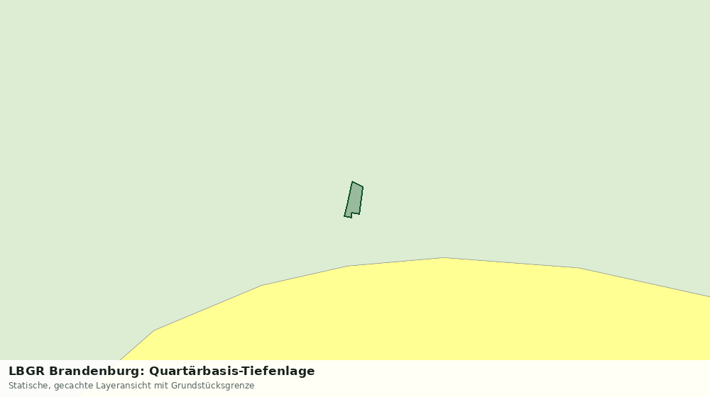 Statische Kartenansicht: LBGR Brandenburg: Quartärbasis-Tiefenlage