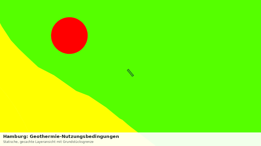Statische Kartenansicht: Hamburg: Geothermie-Nutzungsbedingungen