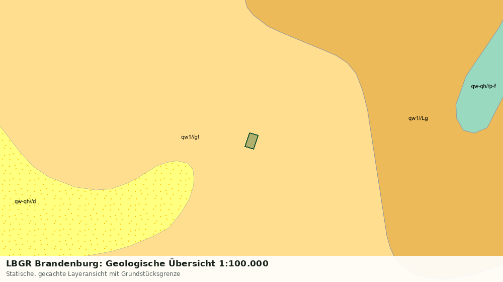 Statische Kartenansicht: LBGR Brandenburg: Geologische Übersicht 1:100.000