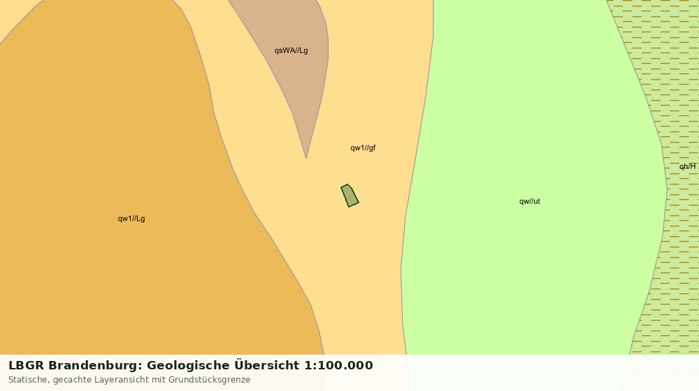 Statische Kartenansicht: LBGR Brandenburg: Geologische Übersicht 1:100.000