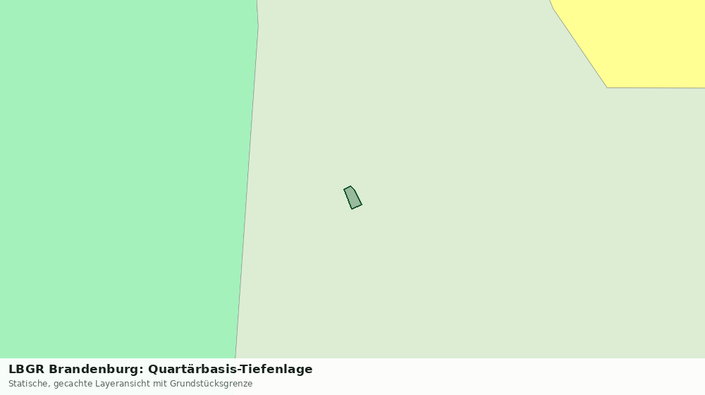 Statische Kartenansicht: LBGR Brandenburg: Quartärbasis-Tiefenlage