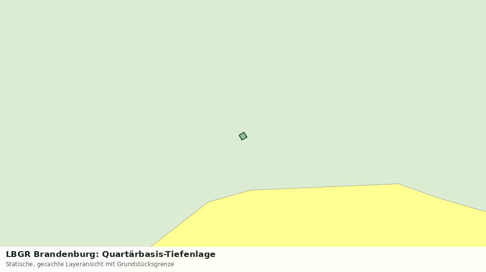Statische Kartenansicht: LBGR Brandenburg: Quartärbasis-Tiefenlage