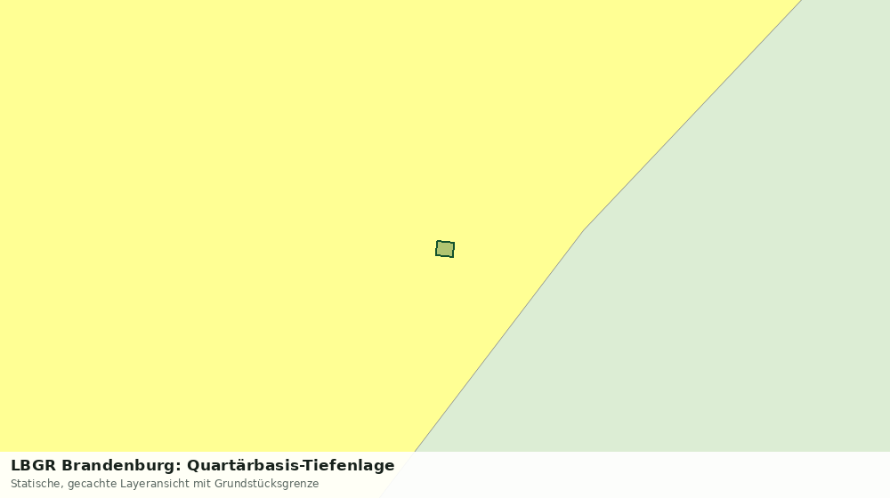 Statische Kartenansicht: LBGR Brandenburg: Quartärbasis-Tiefenlage