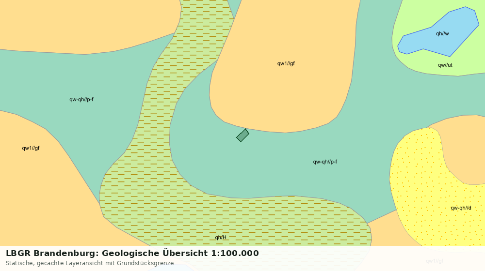 Statische Kartenansicht: LBGR Brandenburg: Geologische Übersicht 1:100.000