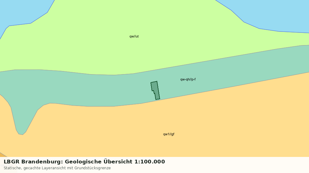 Statische Kartenansicht: LBGR Brandenburg: Geologische Übersicht 1:100.000