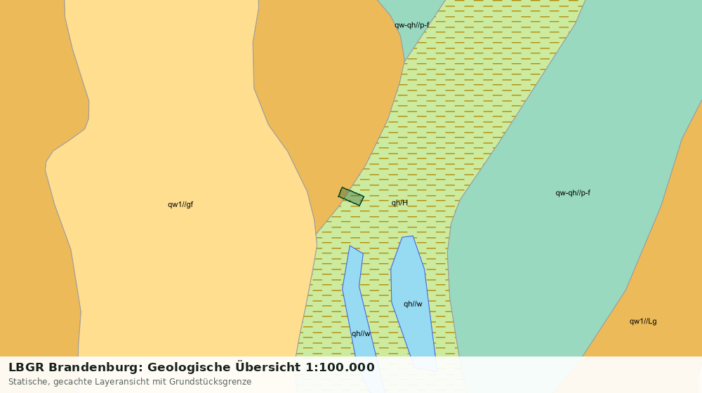 Statische Kartenansicht: LBGR Brandenburg: Geologische Übersicht 1:100.000