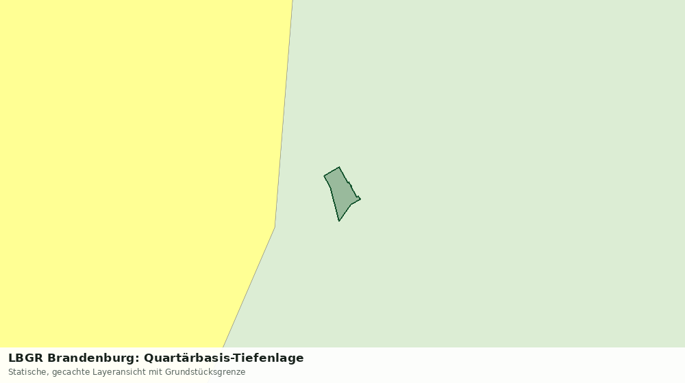 Statische Kartenansicht: LBGR Brandenburg: Quartärbasis-Tiefenlage
