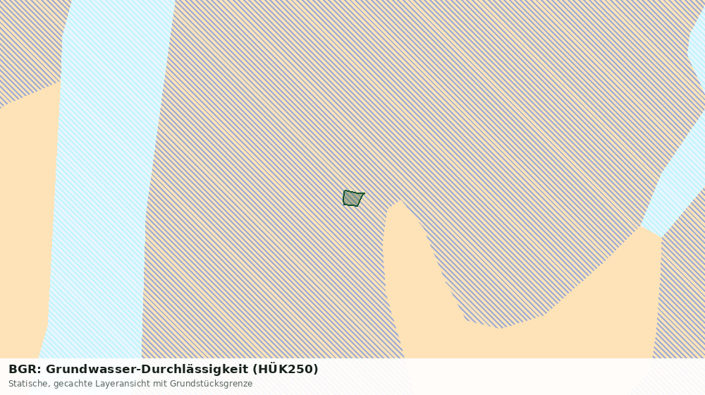 Statische Kartenansicht: BGR: Grundwasser-Durchlässigkeit (HÜK250)