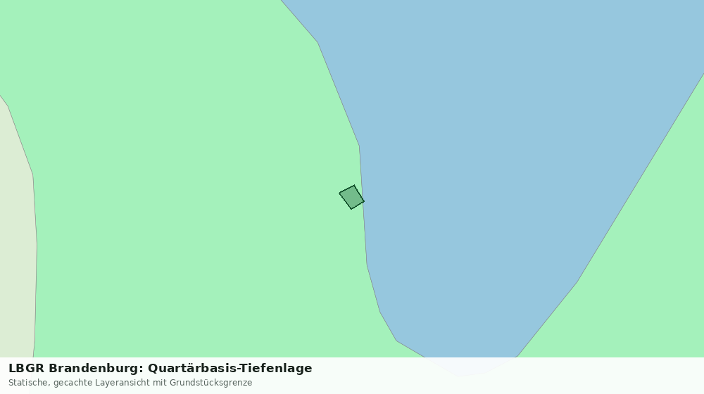 Statische Kartenansicht: LBGR Brandenburg: Quartärbasis-Tiefenlage