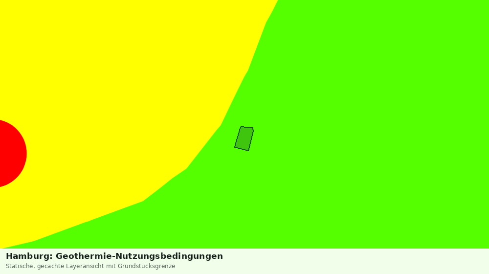 Statische Kartenansicht: Hamburg: Geothermie-Nutzungsbedingungen