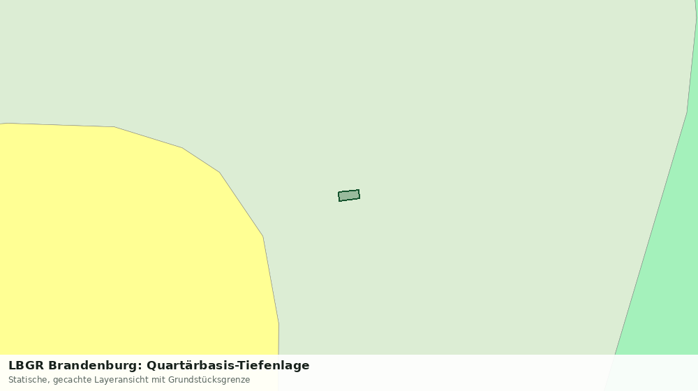 Statische Kartenansicht: LBGR Brandenburg: Quartärbasis-Tiefenlage