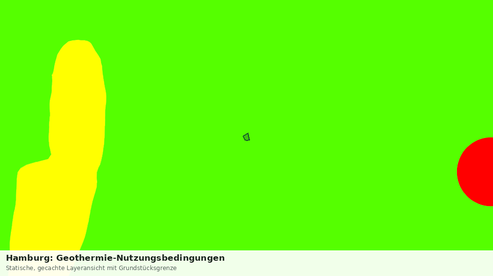 Statische Kartenansicht: Hamburg: Geothermie-Nutzungsbedingungen