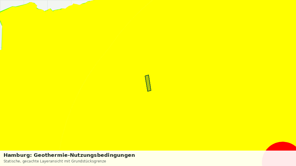 Statische Kartenansicht: Hamburg: Geothermie-Nutzungsbedingungen