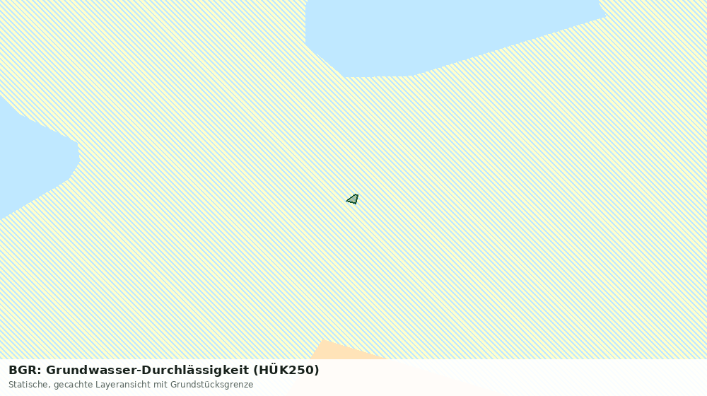 Statische Kartenansicht: BGR: Grundwasser-Durchlässigkeit (HÜK250)