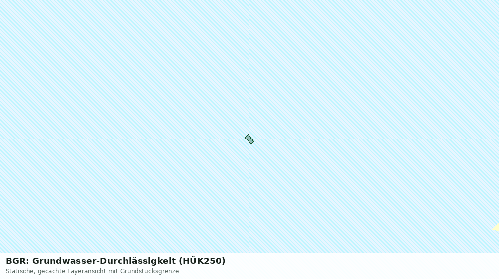 Statische Kartenansicht: BGR: Grundwasser-Durchlässigkeit (HÜK250)