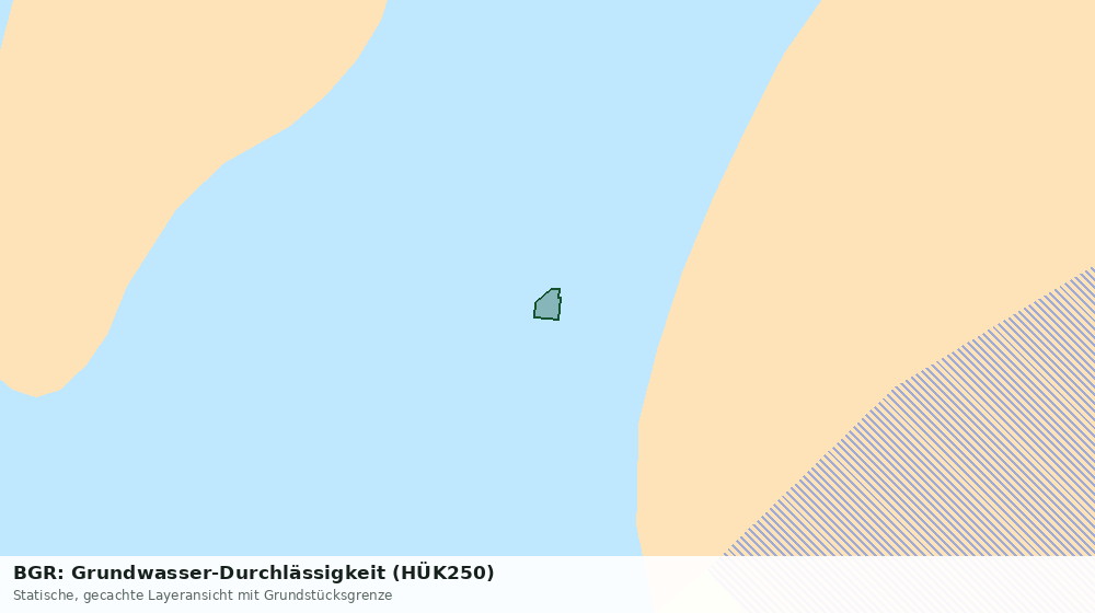 Statische Kartenansicht: BGR: Grundwasser-Durchlässigkeit (HÜK250)