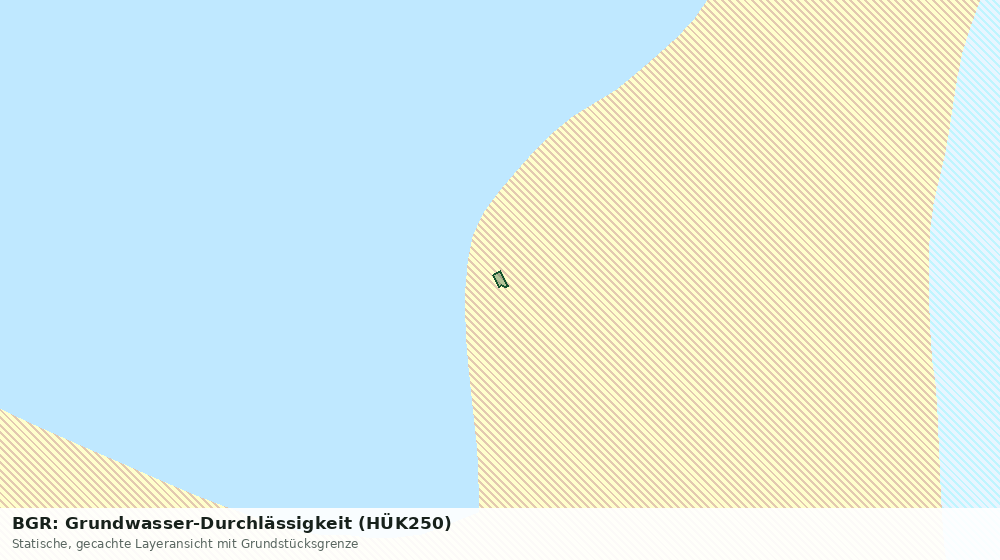 Statische Kartenansicht: BGR: Grundwasser-Durchlässigkeit (HÜK250)