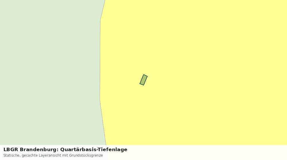 Statische Kartenansicht: LBGR Brandenburg: Quartärbasis-Tiefenlage